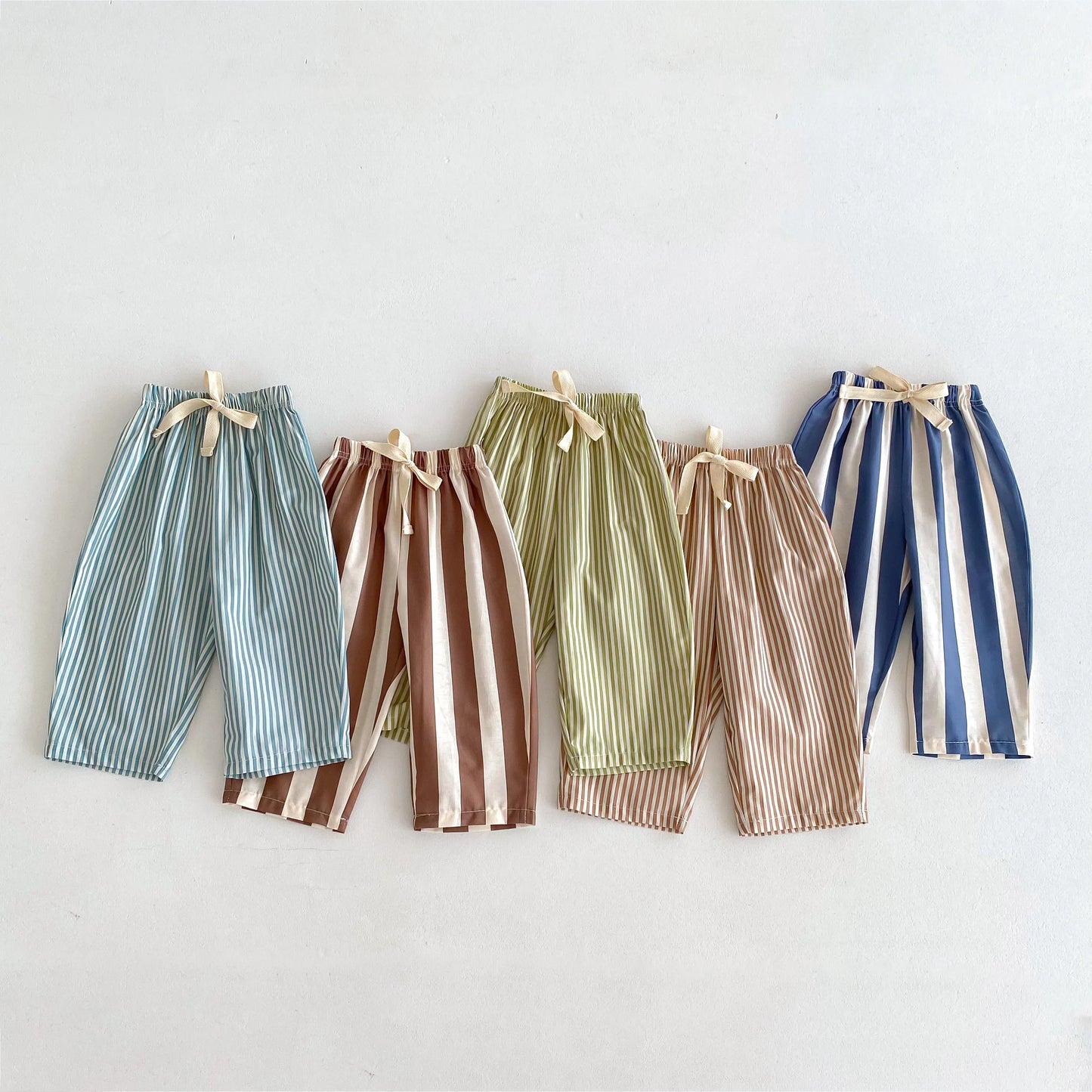 StripeDrift – Kids Summer Striped Trousers