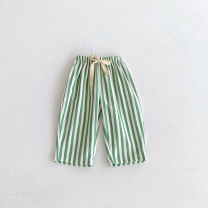 StripeDrift – Kids Summer Striped Trousers