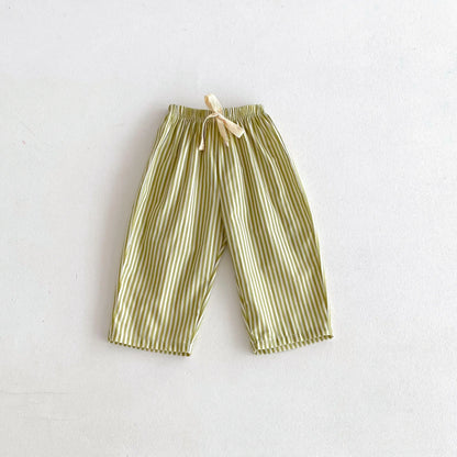 StripeDrift – Kids Summer Striped Trousers