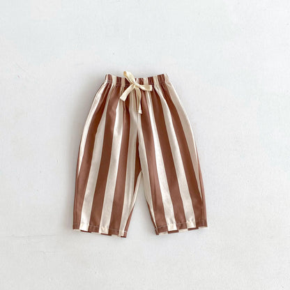 StripeDrift – Kids Summer Striped Trousers