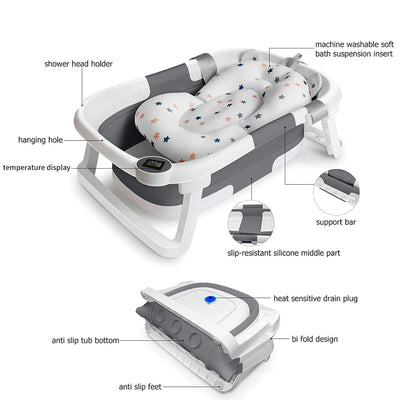 AquaNest - Foldable Baby Bathtub