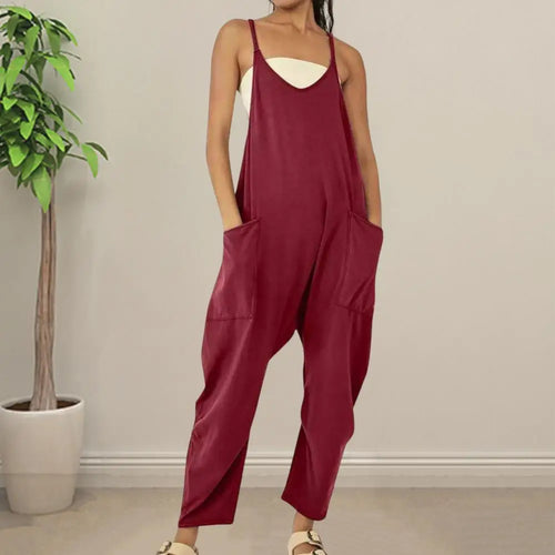 BreeziCotton – Spaghetti Linen Overalls