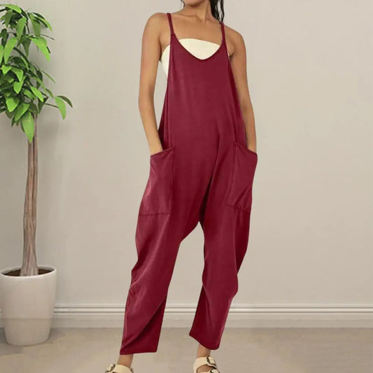 BreeziCotton – Spaghetti Linen Overalls