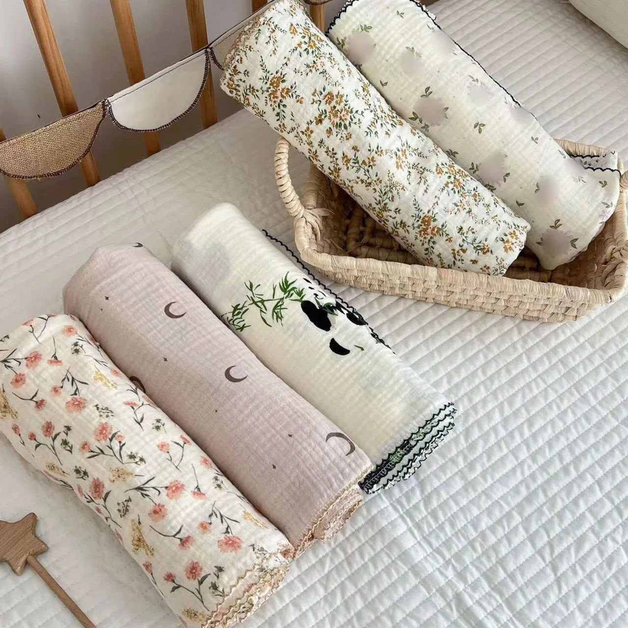FloraNest - Muslin Cotton Baby Blanket