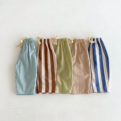 StripeDrift – Kids Summer Striped Trousers
