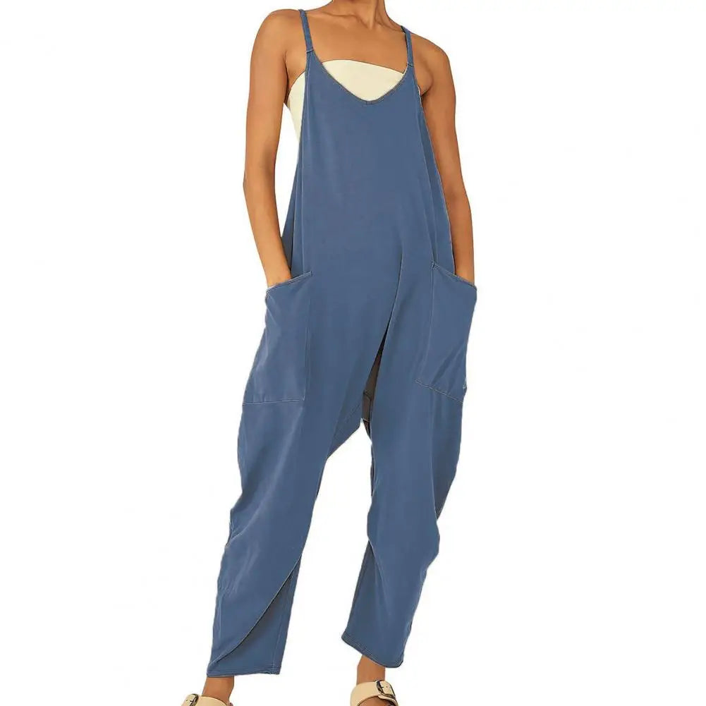 BreeziCotton – Spaghetti Linen Overalls