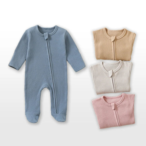 WaffleSnug - Organic Cotton Baby Sleepsuit
