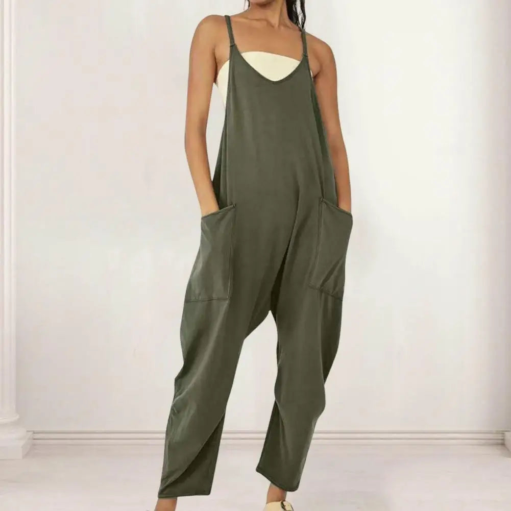 BreeziCotton – Spaghetti Linen Overalls