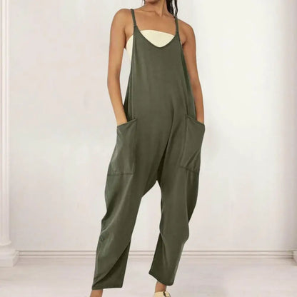 BreeziCotton – Spaghetti Linen Overalls