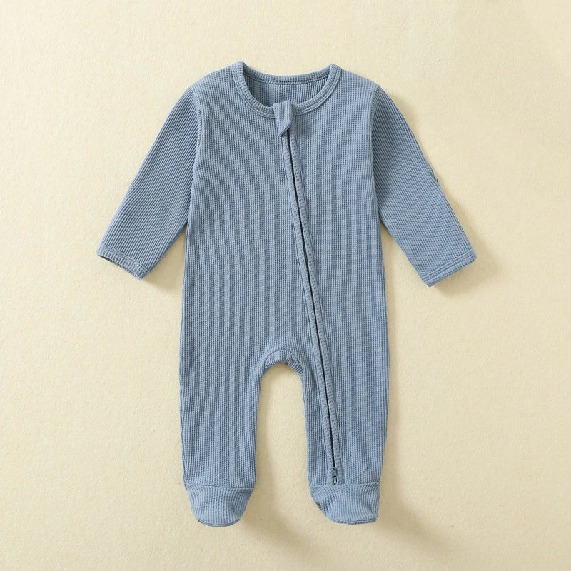 WaffleSnug - Organic Cotton Baby Sleepsuit